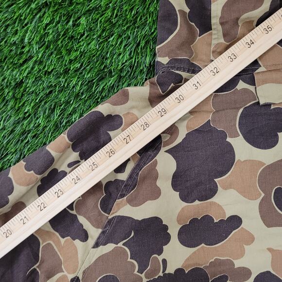 Vintage 80s Field-Line Camo Jacket Medium 23x29 Duck Hunting - Picture 3 of 16